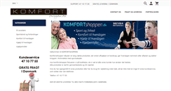 Desktop Screenshot of komfortshoppen.dk