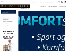 Tablet Screenshot of komfortshoppen.dk